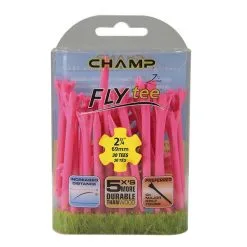 CaddiesShack Champ Fly Tees 2.75" Plastic Golf Tees -CLUBS Shop Flytee 2.75 pink