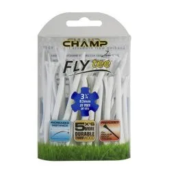 CaddiesShack Champ Fly Tees 3.25" Plastic Golf Tees -CLUBS Shop Flytee 3.25 white
