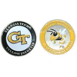J&M NCAA Double Sided Collegiate Golf Ball Marker Coins -CLUBS Shop GeorgiaTech ba23eb6b 8405 4bef 93e1 fffa38f0c13a