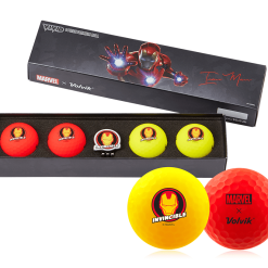 Volvik Marvel Limited Edition Marvel Golf Ball Gift Packs -CLUBS Shop Gift Pack 2.0 Iron Man