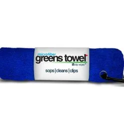 Golf Max Clip Wipes Microfiber Golf Greens Towel -CLUBS Shop Greens Towels Royal Blue