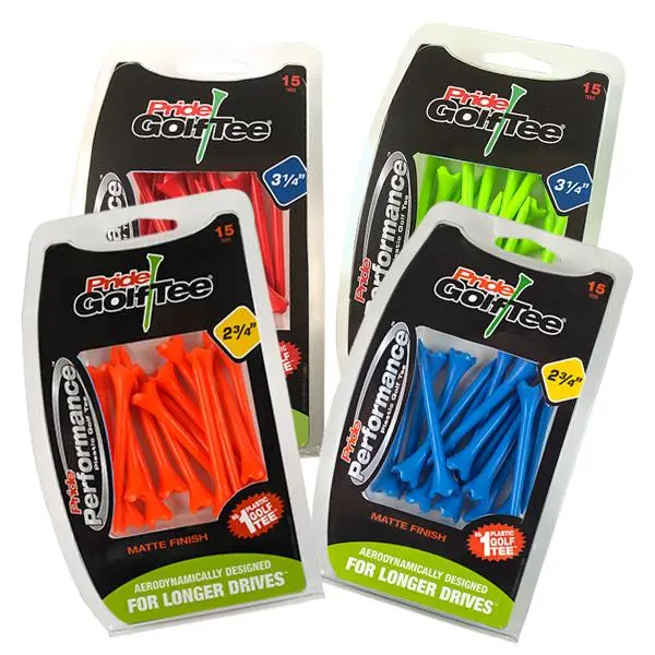 J&M Pride Performance Matte Finish Golf Tees 1 J&M Pride Performance Matte Finish Golf Tees