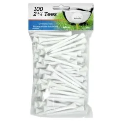 Hireko Intech 2 3/4-Inch Golf Tees 100-Pack -CLUBS Shop IntechGolfTees 100 White