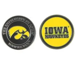 J&M NCAA Double Sided Collegiate Golf Ball Marker Coins -CLUBS Shop Iowa1