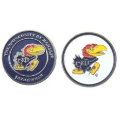 J&M NCAA Double Sided Collegiate Golf Ball Marker Coins -CLUBS Shop KU