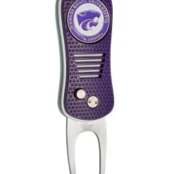 Team Golf Retractable Switchblade Switchfix Divot Tool Ball Marker - NCAA -CLUBS Shop KansasState Wildcats Switchfix 44448 123