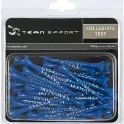 WinCraft Team Effort Collegiate Golf Tees 40 Pack -CLUBS Shop Kansas Jawhawks
