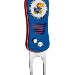 Team Golf Retractable Switchblade Switchfix Divot Tool Ball Marker - NCAA -CLUBS Shop Kansas Jayhawks Switchfix 44448 122