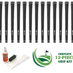Hireko Karma Velour Golf Swing Grips -CLUBS Shop Karma Velour Black Kit