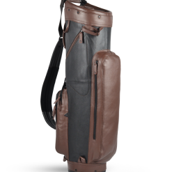 Sun Mountain Golf Leather Cart Bag -CLUBS Shop LeatherCartBlack BrownAltShot2