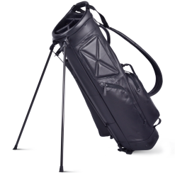 Sun Mountain Golf Leather Carry Stand Bag -CLUBS Shop LeatherStandBlackAltShot