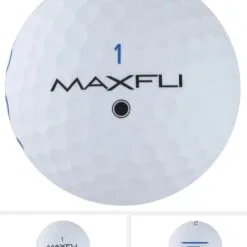 Golf Works Maxfli SoftFli Matte Finsih Golf Balls -CLUBS Shop MatteWhite1
