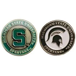 J&M NCAA Double Sided Collegiate Golf Ball Marker Coins -CLUBS Shop MichiganState1