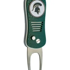 Team Golf Retractable Switchblade Switchfix Divot Tool Ball Marker - NCAA -CLUBS Shop MichiganState Spartans Switchfix 44448 132