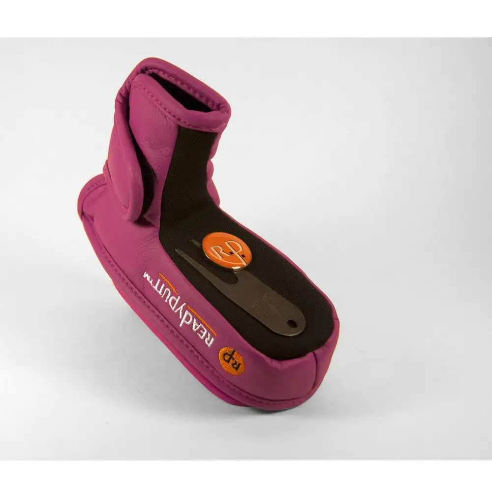 ReadyPutt Blade Mid-Mallet Putter Head Cover With Ball Cleaner - Purple 2 ReadyPutt Blade Mid-Mallet Putter Head Cover With Ball Cleaner - Purple - Image 2