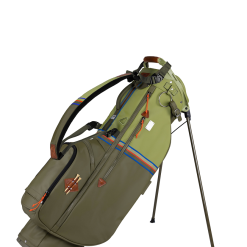 Sun Mountain 2023 Sonnenalp Mid-Stripe Single Strap Stand Bag -CLUBS Shop MidStripe N230202 loden moss inferno