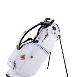 Sun Mountain 2023 Sonnenalp Mid-Stripe Single Strap Stand Bag -CLUBS Shop MidStripe N230208 white