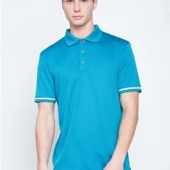 Callaway Jack Nicklaus Black Label By Perry Ellis Mini Jacquard Polo Shirts -CLUBS Shop MiniJacquardPolo DeepDiveBlue2