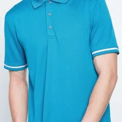 Callaway Jack Nicklaus Black Label By Perry Ellis Mini Jacquard Polo Shirts -CLUBS Shop MiniJacquardPolo DeepDiveBlue4