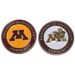 J&M NCAA Double Sided Collegiate Golf Ball Marker Coins -CLUBS Shop Minnesota
