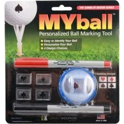 CaddiesShack MyBall Personalized Ball Marking Tool 7 CaddiesShack MyBall Personalized Ball Marking Tool -CLUBS Shop MyBall Marking Tool Gambler