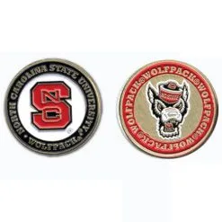 J&M NCAA Double Sided Collegiate Golf Ball Marker Coins -CLUBS Shop NC State