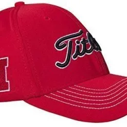 CaddiesShack Titleist NCAA Fitted Stretch Fit Golf Hat -CLUBS Shop Nebraska Huskers stretch fit
