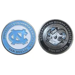 J&M NCAA Double Sided Collegiate Golf Ball Marker Coins -CLUBS Shop NorthCarolina