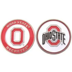 J&M NCAA Double Sided Collegiate Golf Ball Marker Coins -CLUBS Shop Ohio State