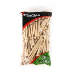 Hireko Orlimar 3.25" Golf Tees -CLUBS Shop OrlimarTees 3.25 100 NaturalWood