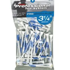 J And M Pride Professional Tee System ProLength Golf Tees -CLUBS Shop PTS ProLength Blue 75