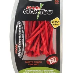 J&M Pride Performance Matte Finish Golf Tees 13 J&M Pride Performance Matte Finish Golf Tees -CLUBS Shop Pride Performance Matte 234 Red 30ct 87991