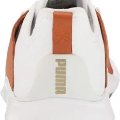 Cobra Golf Puma Ignite Fasten8 Crafted Laced Golf Shoes -CLUBS Shop PumaFasten8Crafted WhiteLeatherBrown2