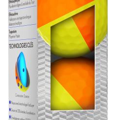 Cleveland Golf Srixon Q-Star Tour Divide Golf Balls - Dozen -CLUBS Shop Q StarDivideOrangeYellowSleeve