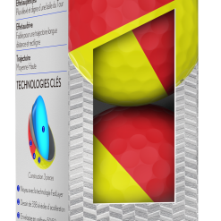 Cleveland Golf Srixon Q-Star Tour Divide Golf Balls - Dozen -CLUBS Shop Q StarDivideRedYellowSleeve