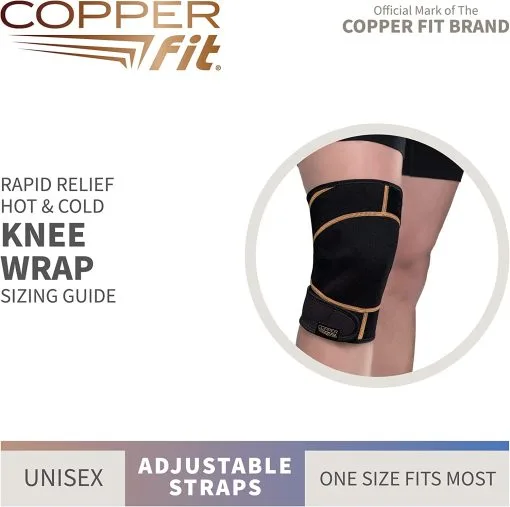 Proactive Copper Fit Rapid Relief Knee Wrap -CLUBS Shop RapidReliefKnee 3