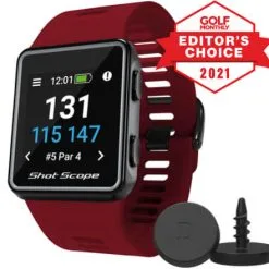 Shot Scope Golf V3 GPS Performance Tracking Watch -CLUBS Shop Red V3 Product 480x441 Desktop award 05bda988 50a0 44df 9658 be440ab8f835