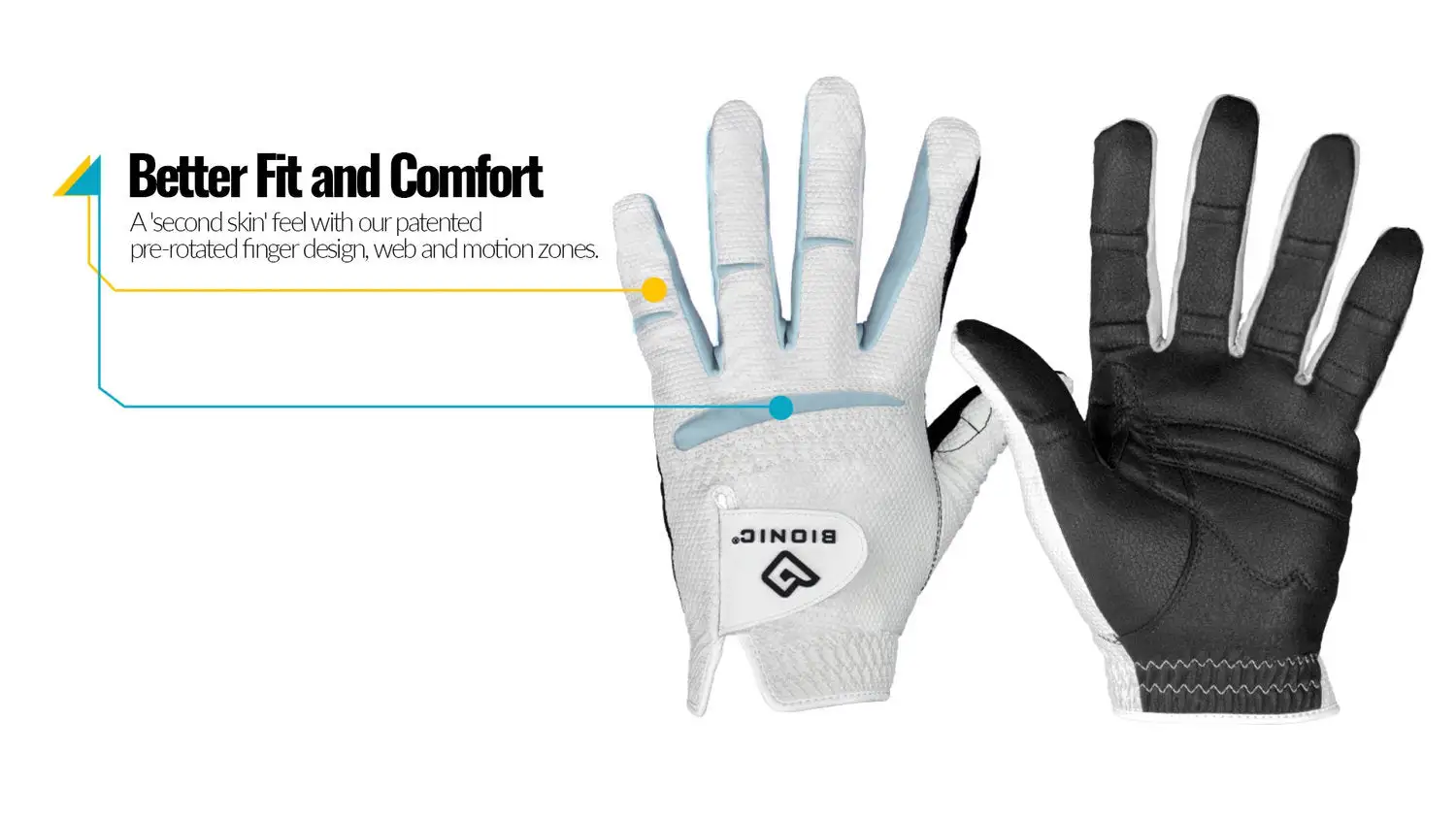 Bionic Men's RelaxGrip 2.0 Golf Gloves 2 Bionic Men's RelaxGrip 2.0 Golf Gloves - Image 2