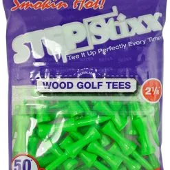 CaddiesShack STEPStixx Golf Tees - 2.125" 8 CaddiesShack STEPStixx Golf Tees - 2.125" -CLUBS Shop STEPStixx 2.125 Green