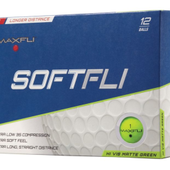Golf Works Maxfli SoftFli Matte Finsih Golf Balls -CLUBS Shop SoftFli Matte Green Box