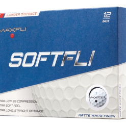 Golf Works Maxfli SoftFli Matte Finsih Golf Balls -CLUBS Shop SoftFli Matte White Box