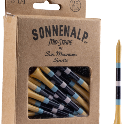 Sun Mountain Sonnenalp Mid-Stripe Golf Tees -CLUBS Shop Sonnenalp TeesNavy
