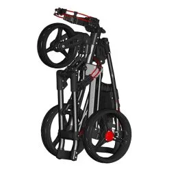 TGIB Spin It Golf Easy Drive 3-Wheel Push Cart -CLUBS Shop SpinitEasyFold Folded