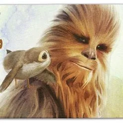 Hornung's Star Wars Fan Towels 16" X 25" -CLUBS Shop Star Wars Chewbacca and Porg Towel
