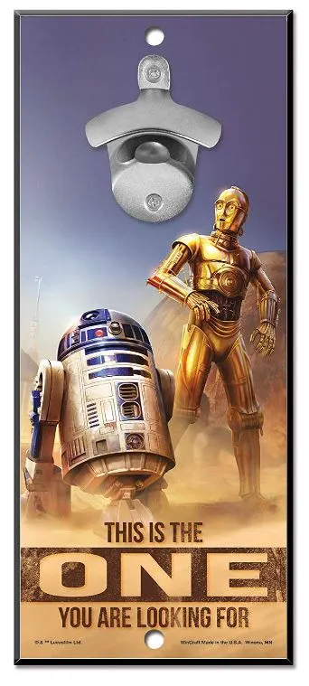 WinCraft Star Wars Bottle Opener 13" X 5" Wooden Signs 4 WinCraft Star Wars Bottle Opener 13" X 5" Wooden Signs - Image 4
