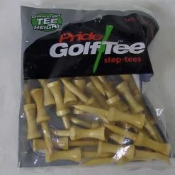CaddiesShack Pride Sports Wood Golf Step-Tees 2.75 X 25 Count 5 CaddiesShack Pride Sports Wood Golf Step-Tees 2.75 X 25 Count -CLUBS Shop Step Tees 2.75 Natural Wood 25 count