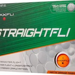 Golf Works Maxfli StraightFli Golf Balls -CLUBS Shop StraightFli Matte Orange