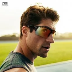 Hireko Tour Gear Gloss Black Interchangeable Sunglasses (with 5 Lense) -CLUBS Shop SunlgassesInterchangableLens 5