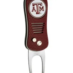 Team Golf Retractable Switchblade Switchfix Divot Tool Ball Marker - NCAA -CLUBS Shop TexasAM Aggies Switchfix 44448 152