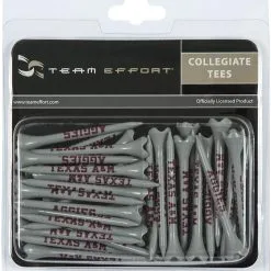 WinCraft Team Effort Collegiate Golf Tees 40 Pack -CLUBS Shop Texas A M Aggies Tees